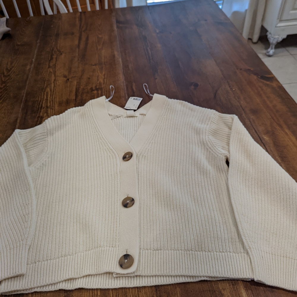 Cream cardigan